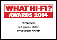 CYRUS streamxp2qx review whathifi award 2014 best streamer